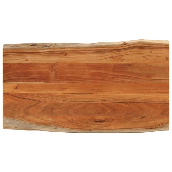 Dessus de table 120x60x2,5cm rectangulaire bois massif d'acacia