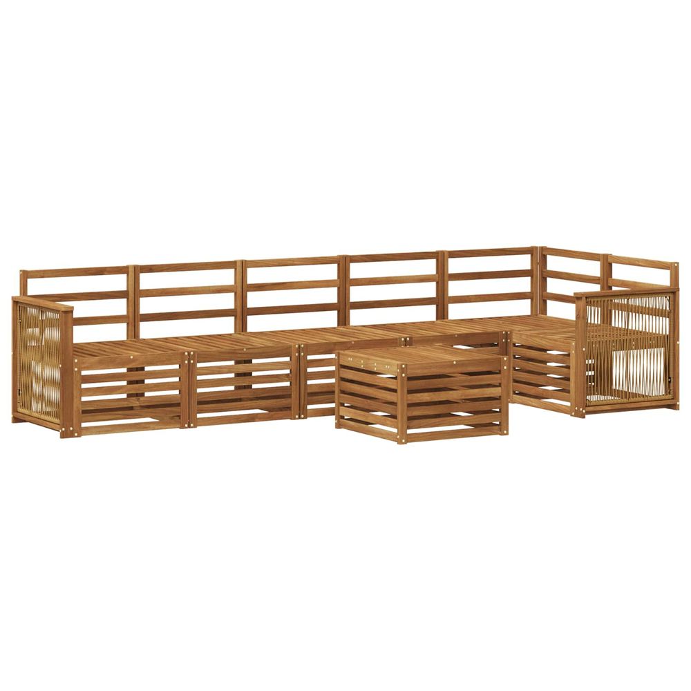 Ensemble de canapés d'extérieur 6 pc naturel
