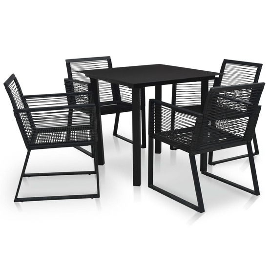 Table et chaises d'extérieur 5 pcs