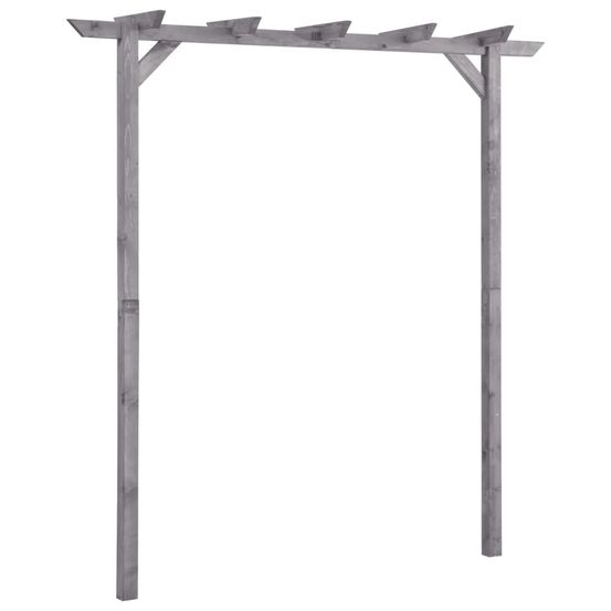 Pergola de jardin gris 200x40x205 cm bois de pin imprégné