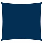 Voile toile d'ombrage parasol tissu oxford carré 6 x 6 m bleu