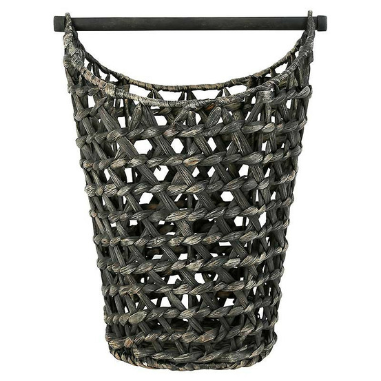 Panier celebes noir côté table 28x30x42cm