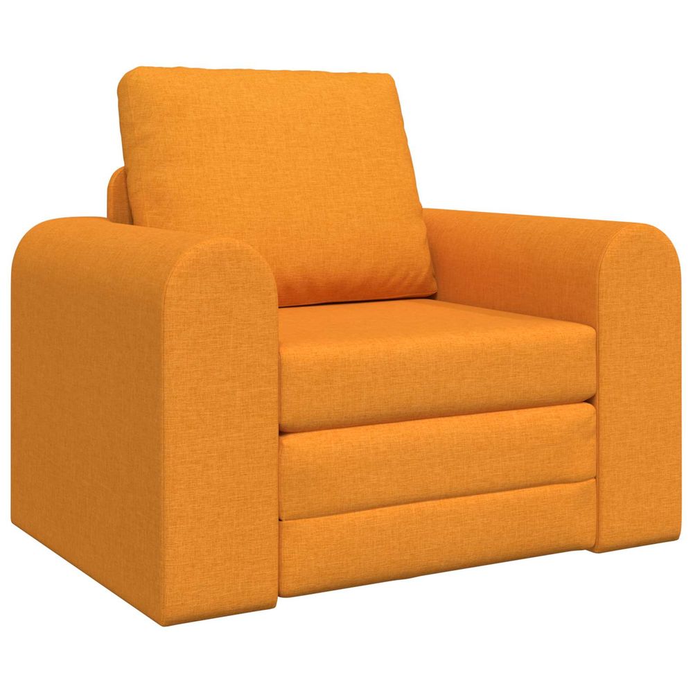 Canapé-lit jaune foncé 98 x 71 x 83 cm tissu