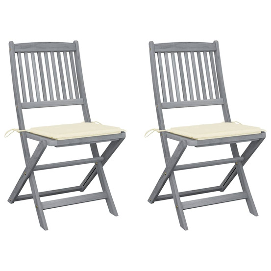 Chaises pliables d'extérieur 2 pcs