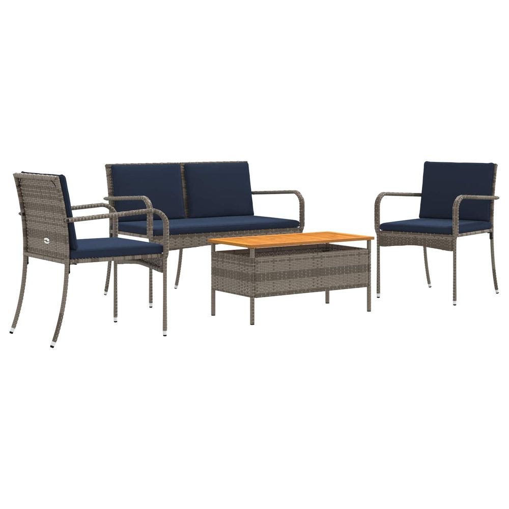 Ensemble de jardin gris polyrotin