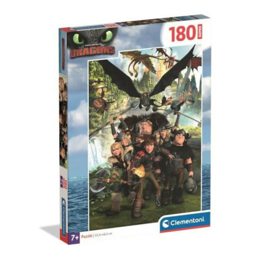 Clementoni - 180 pieces super - dragons