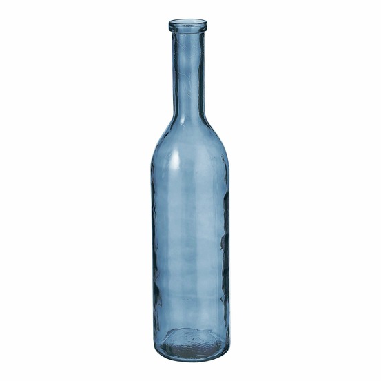 Mica decorations rioja vase bouteille - h75 x ø18 cm - bleu clair