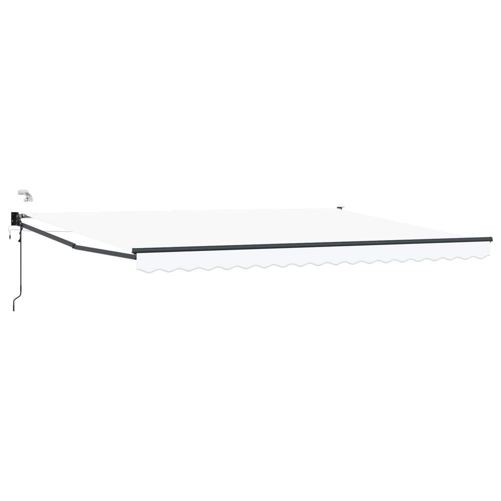 Auvent rétractable électrique blanc 4 × 3 m