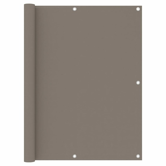 Écran de balcon taupe 120x400 cm tissu oxford