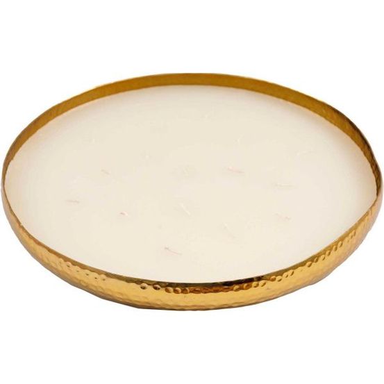 Bougie parfumée en aluminium doré 16 mèches