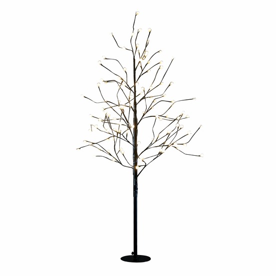 Luca lighting arbre lumineux avec éclairage led blanc classique - h150 x ø80 cm - métal - noir