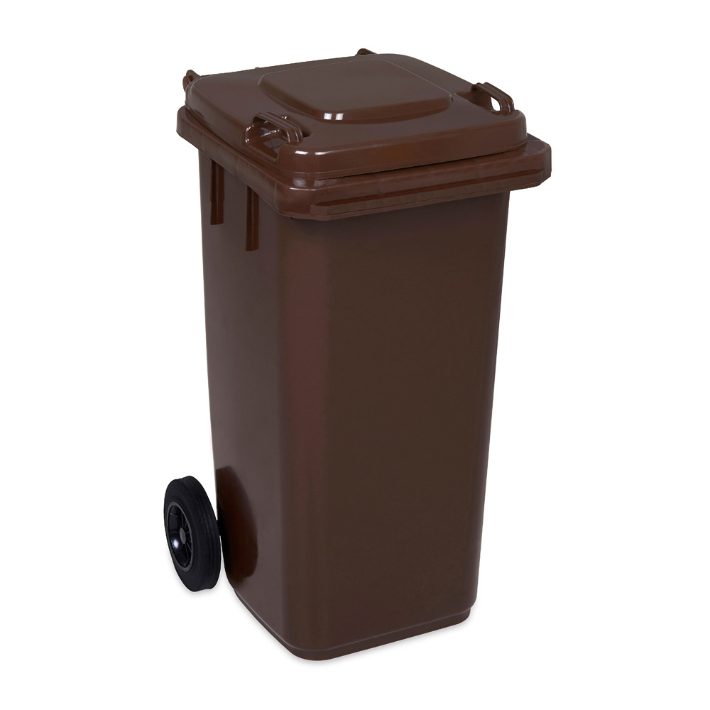 Poubelle / mini-conteneur 120 litres - marron