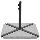 Plaque de poids triangulaire pour parasol granit 15 kg gris