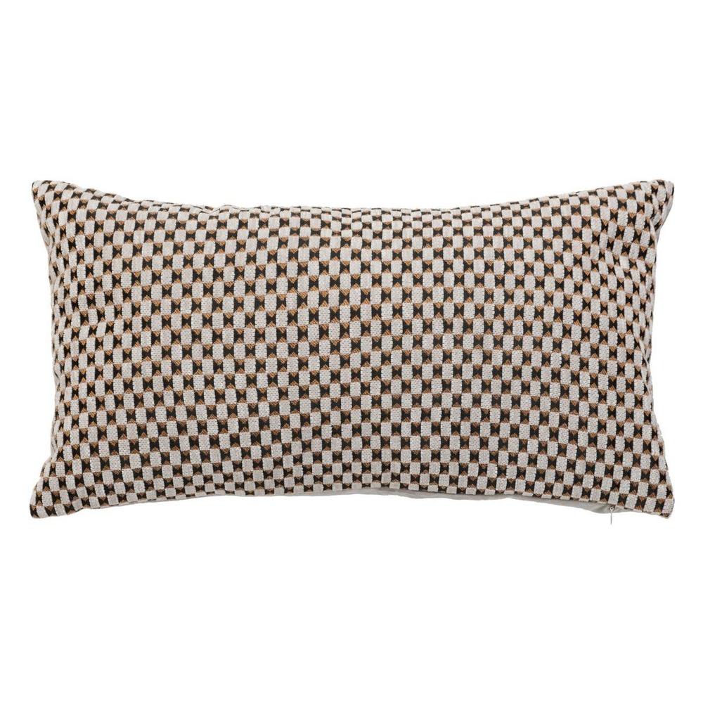 Coussin jacquard zaika beige lin 30x50cm
