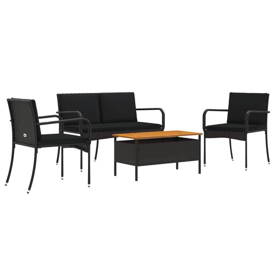 Ensemble de jardin noir polyrotin