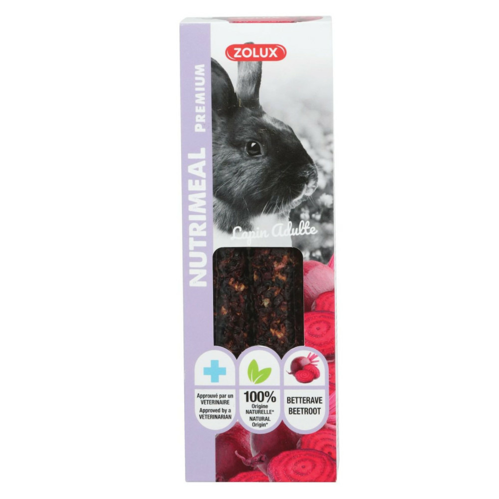 Friandises 2 sticks premium betterave pour lapin adulte , pour lapin