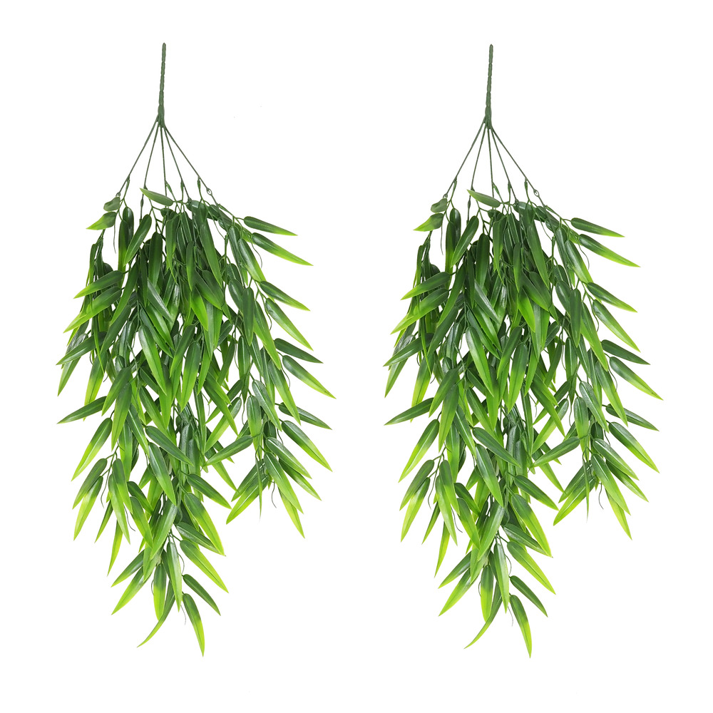 Chute plante artificielle de bambou 95cm lot de 2