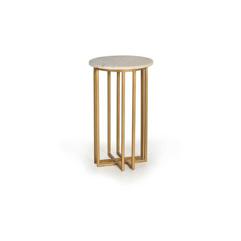 Console marbre fer-marbre or - décoration d'autrefois