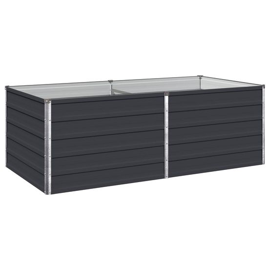 Jardin surélevé anthracite 160 x 80 x 55 cm