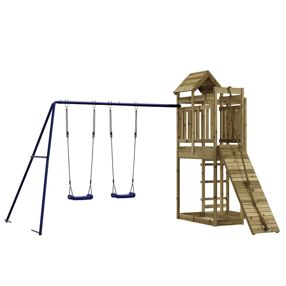 Aire de jeux d'extérieur bois de pin imprégné