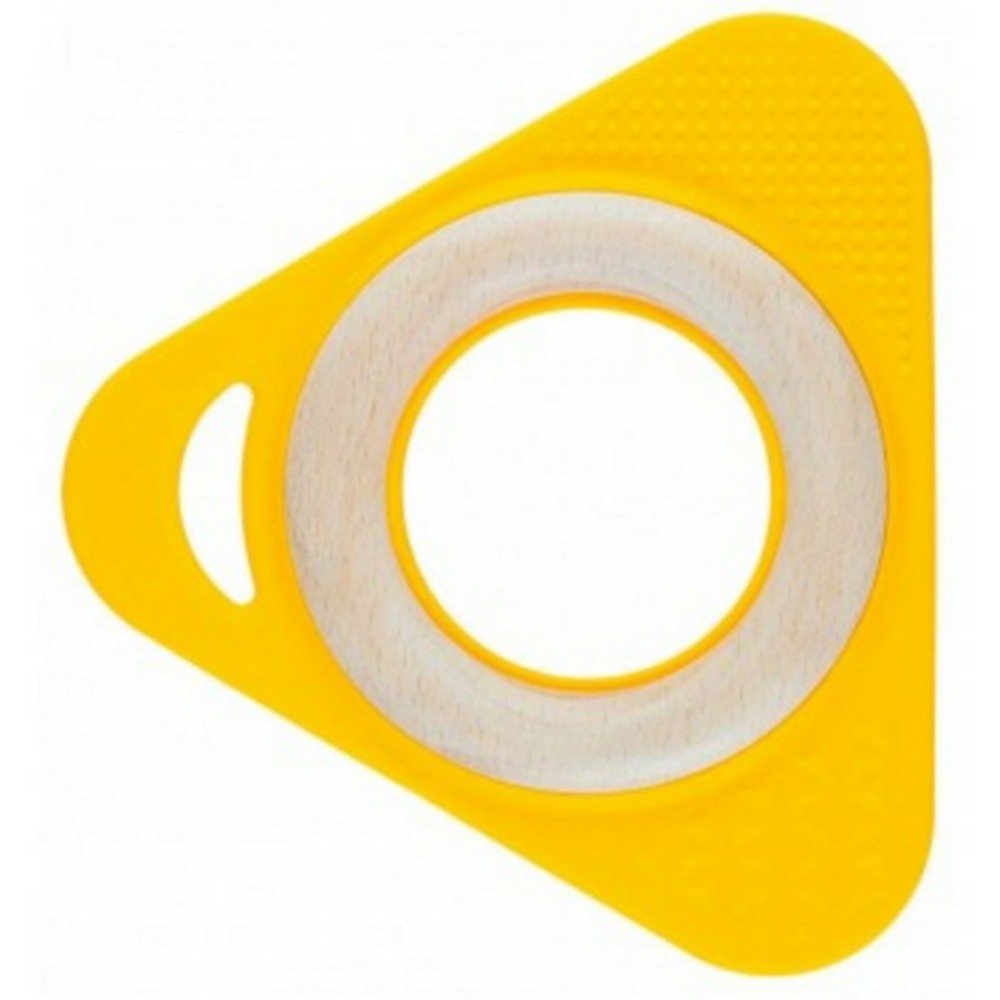 Hochet triangle tri0+ jaune