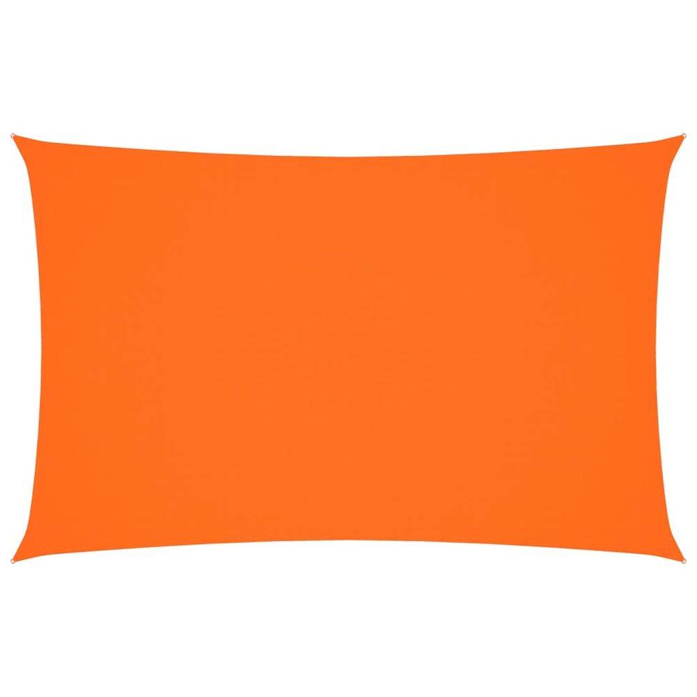 Voile de parasol tissu oxford rectangulaire 2x5 m orange