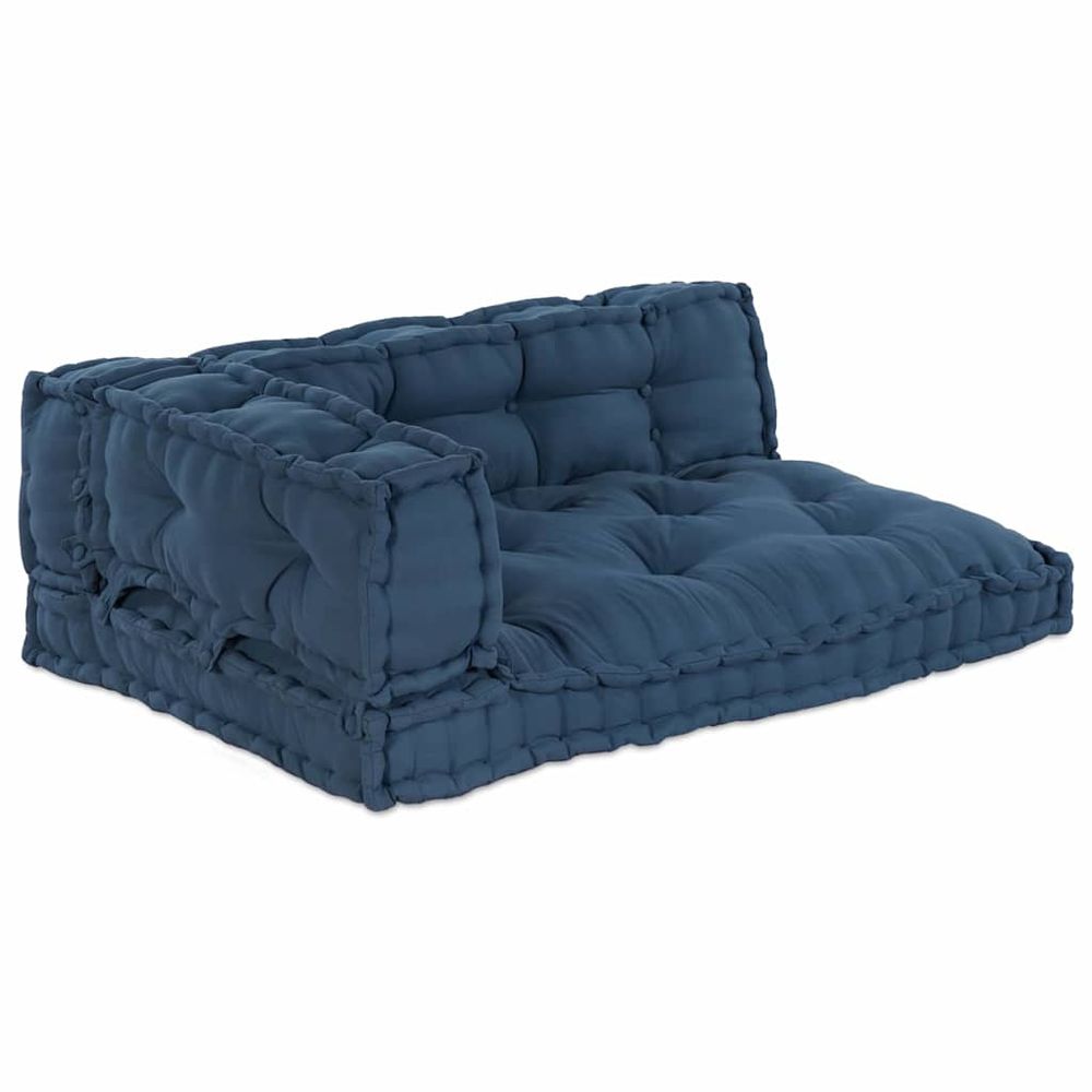Coussin de canapé sur palette 3 pc tissu indigo