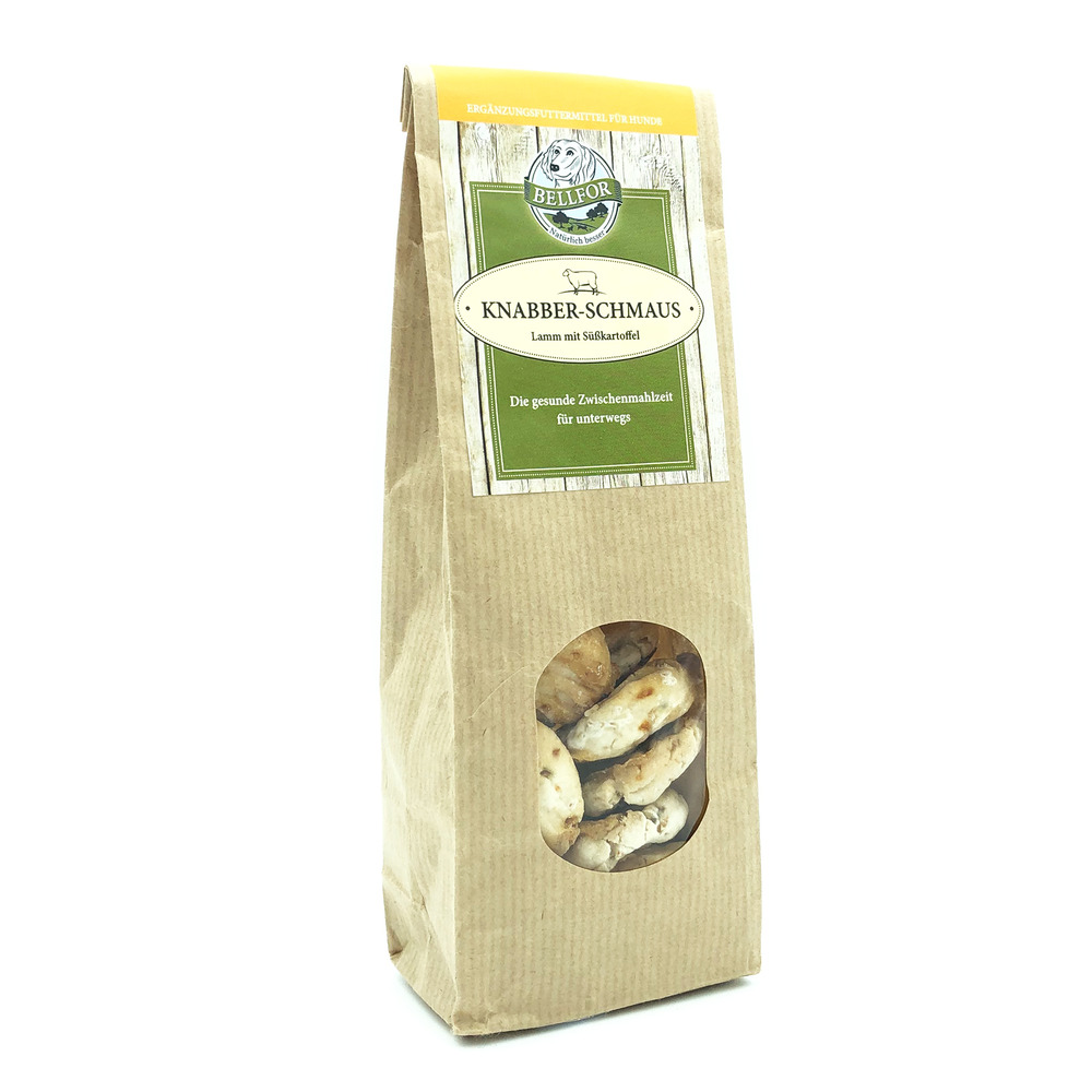 Biscuits pour chiens à l'agneau frais - knabber-schmaus - 100g