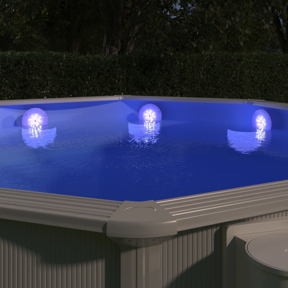 Lampe led flottante submersible de piscine multicolore