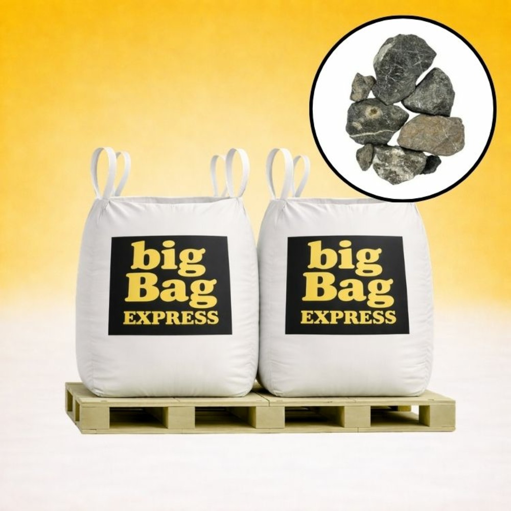Pack 2 x big bag de +/- 1,5t ballast gris ø 20/50 mm - livraison premium