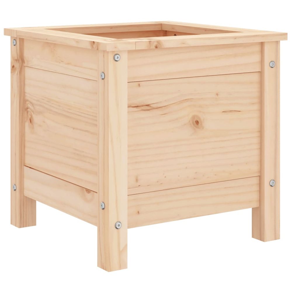 Jardinière d'extérieur 40x40x39 cm bois de pin massif