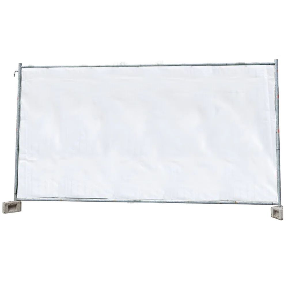 Bâche de chantier blanche, 1,76m x 3,41m, 160g/m²