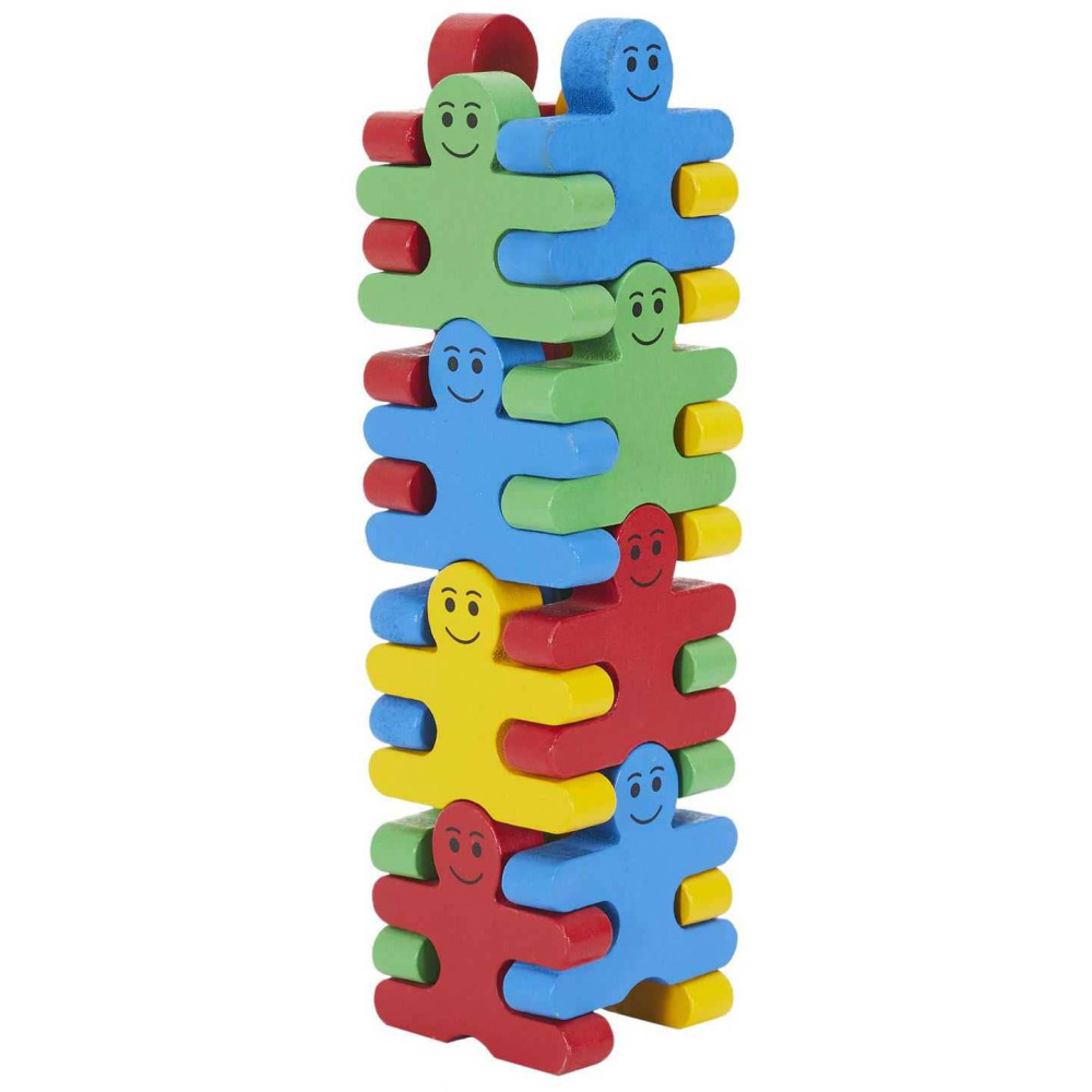 Jeu d'adresse en bois de pin bonhomme