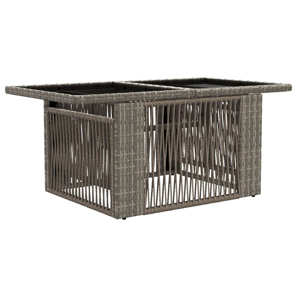 Table de jardin relevable gris 100 x 55 x 37 cm