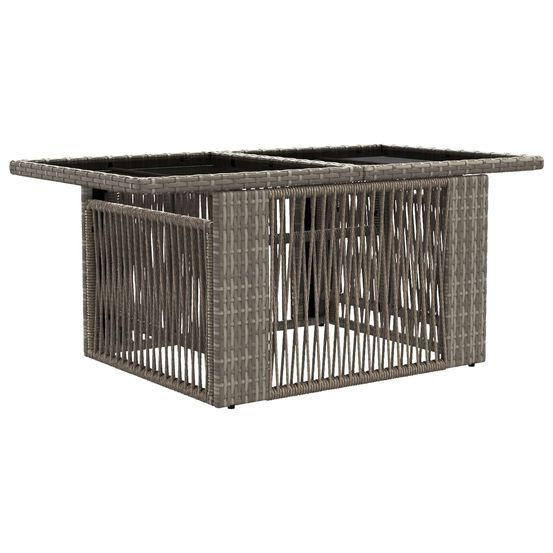 Table de jardin relevable gris 100 x 55 x 37 cm