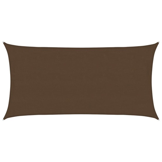 Voile d'ombrage 160 g/m² marron 4x7 m pehd