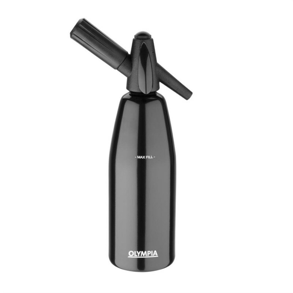 Siphon à eau de seltz noir professionnel 1 l - olympia