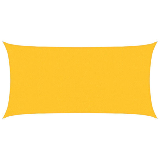 Voile d'ombrage 160 g/m² rectangulaire jaune 2x3,5 m pehd