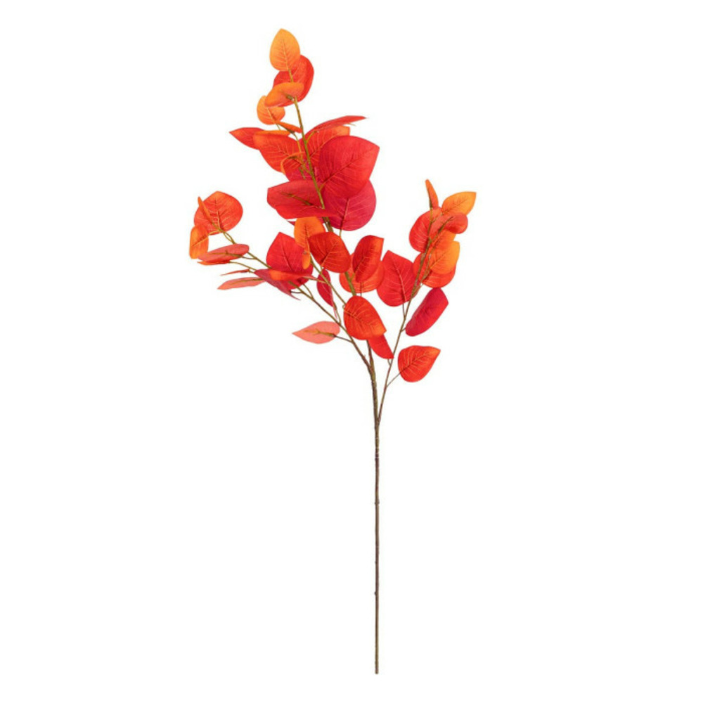 Tige artificielle eucalyptus 92cm rouge