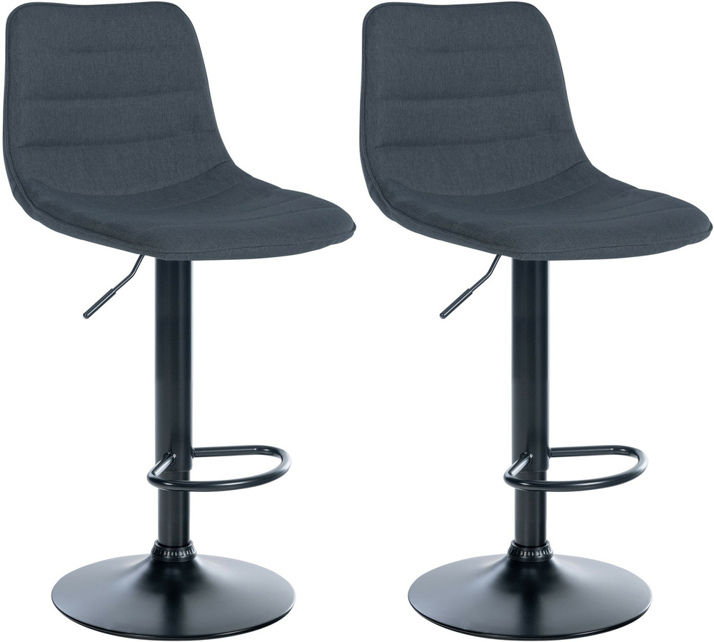 Lot de 2 tabourets de bar lex tissu b