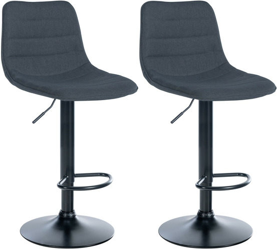 Lot de 2 tabourets de bar lex tissu b