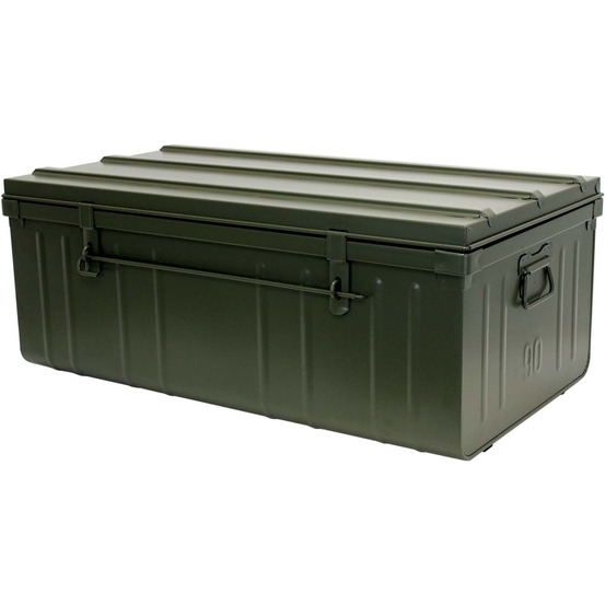 Cantine de rangement en acier premium 90 cm kaki 130 l