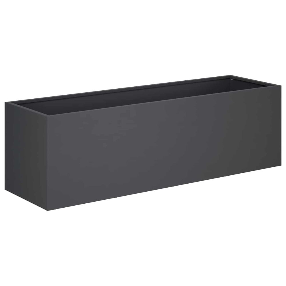 Cache-pot de jardin anthracite 80 x 30 x 30 cm