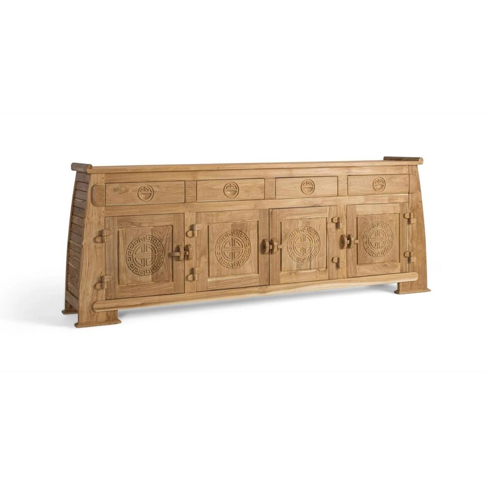 Buffet bois marron - décoration d'autrefois