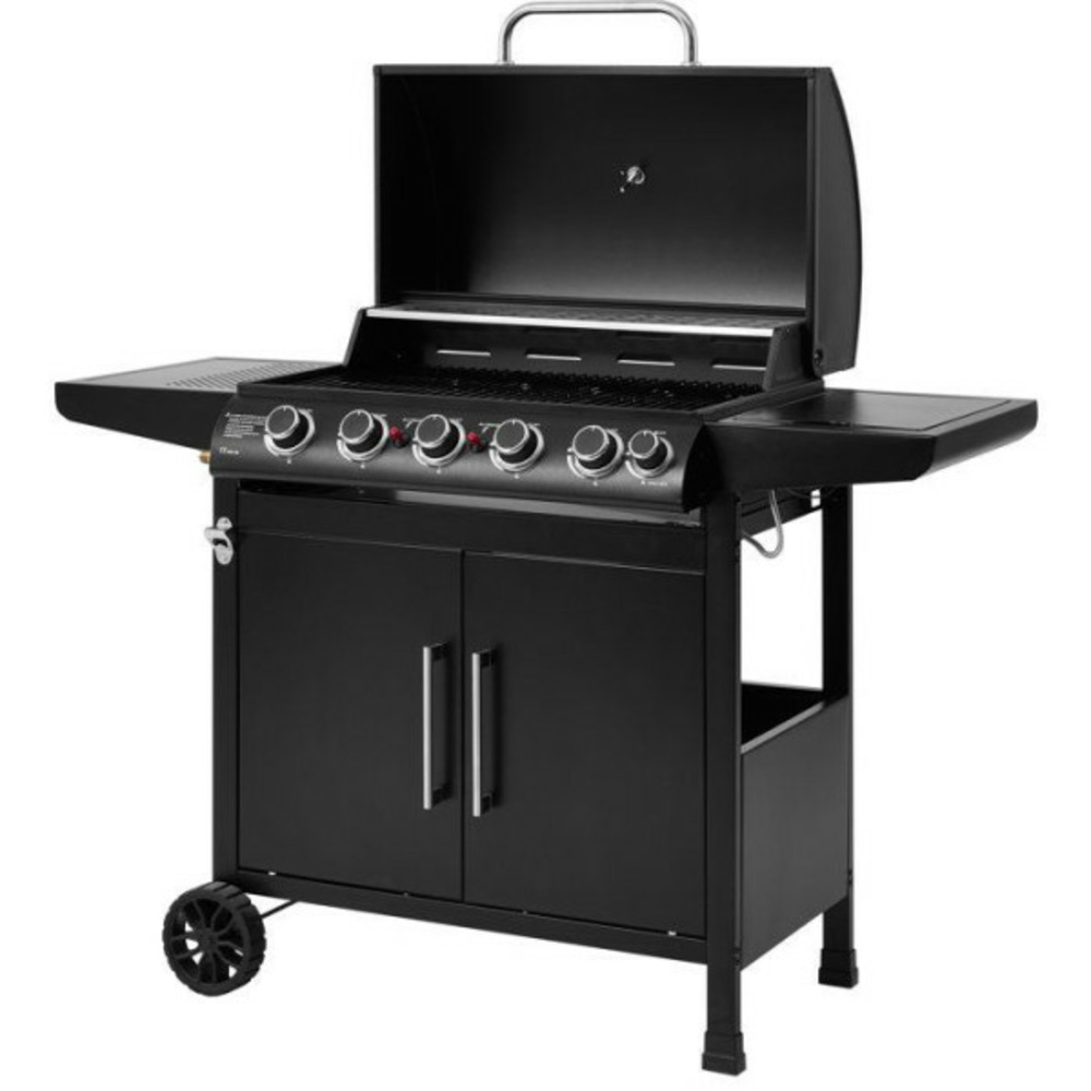Barbecue a gaz - cookingbox - paarl - 5 brûleurs - surface de cuisson : 70 x 42 cm - grille de cuisson en acier