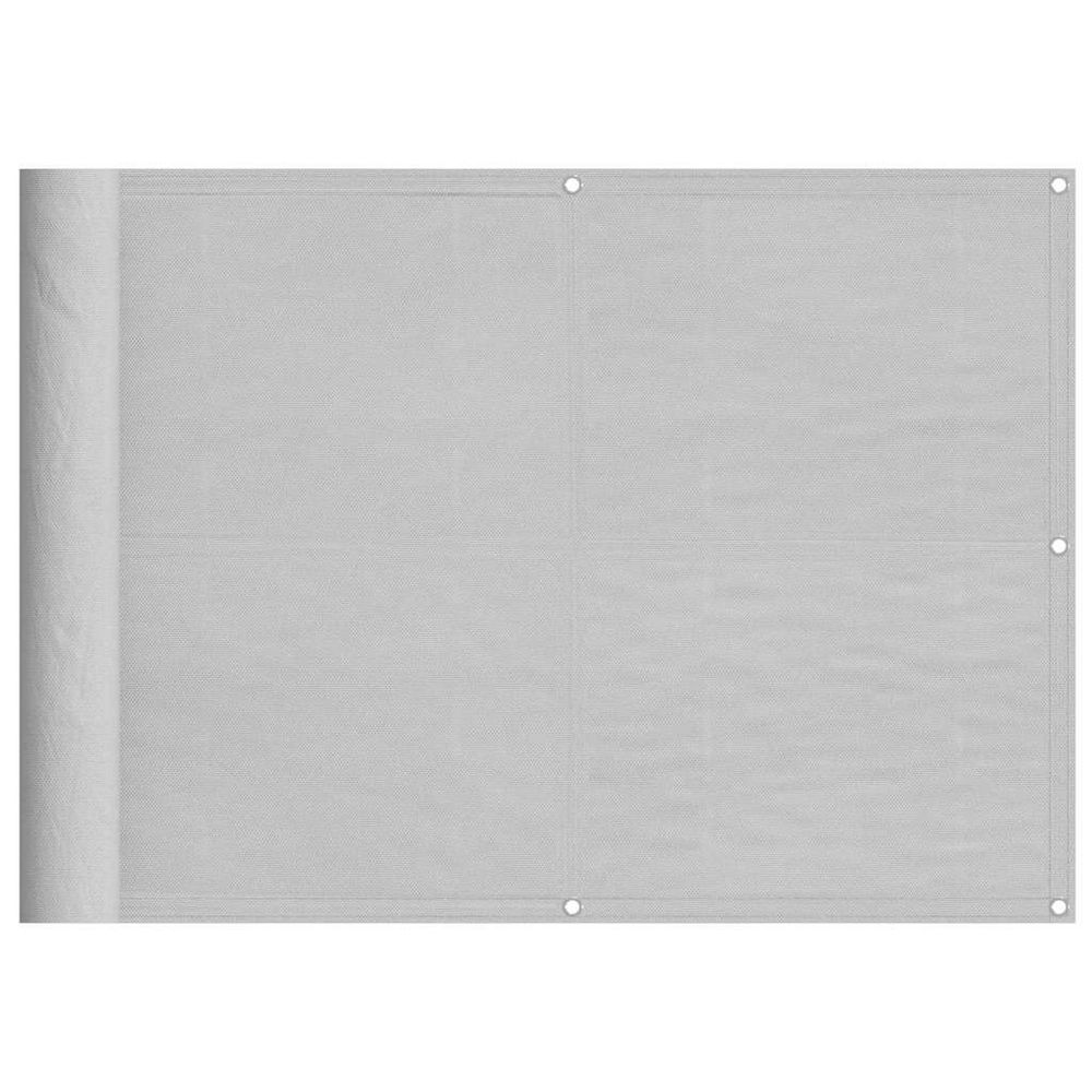Écran de balcon gris clair 75x400 cm 100% polyester oxford