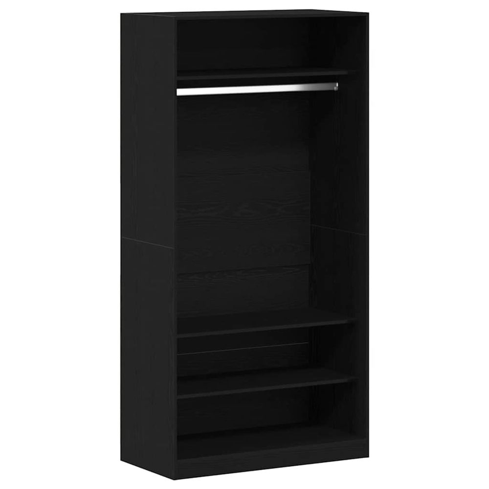 Armoire chêne noir 100 x 50 x 200 cm bois d'ingénierie