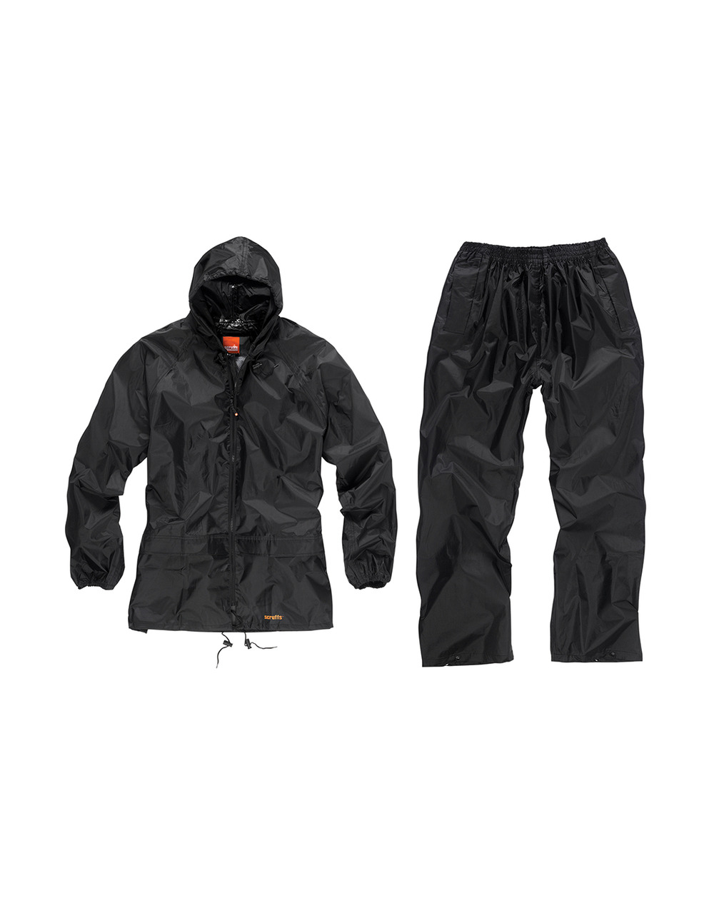 1 combinaison imperméable noire 2 pièces - taille l - scruffs