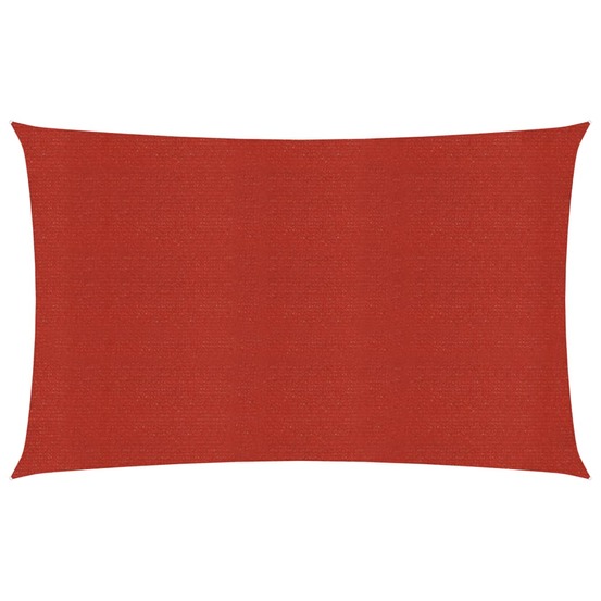 Voile d'ombrage 160 g/m² rouge 4 x 6 m pehd