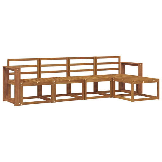 Ensemble de canapés d'extérieur 5 pcs naturel